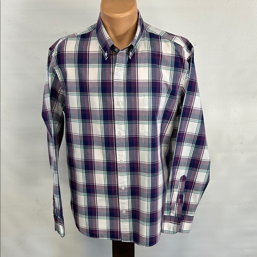 J. Crew long sleeve button down collar shirt.  XL